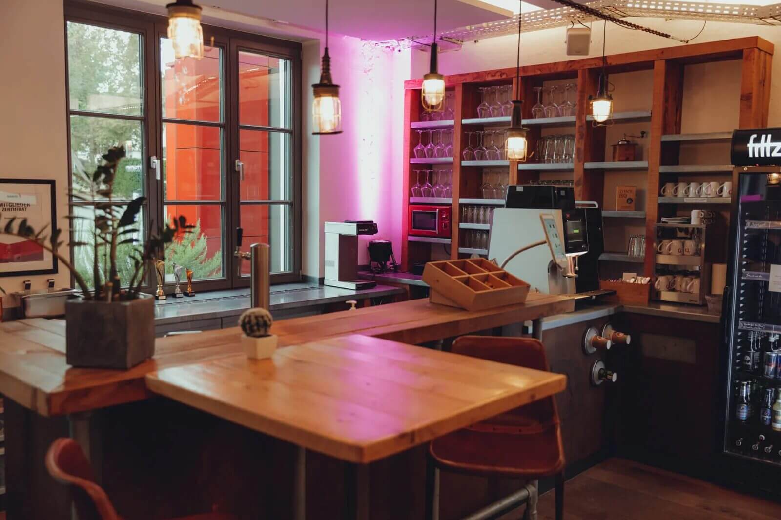 Der Aufenthaltsbereich im Büro